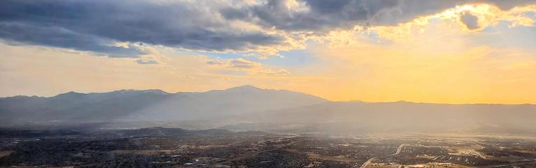 Sun Setting Behind the Front Range